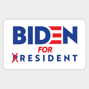 BIDEN FOR RESIDENT FUNNY TRUMP CAMPAIGN Sticker